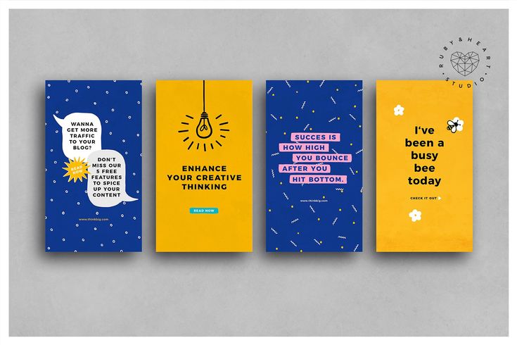 three books with different quotes on them, one is yellow and the other is blue