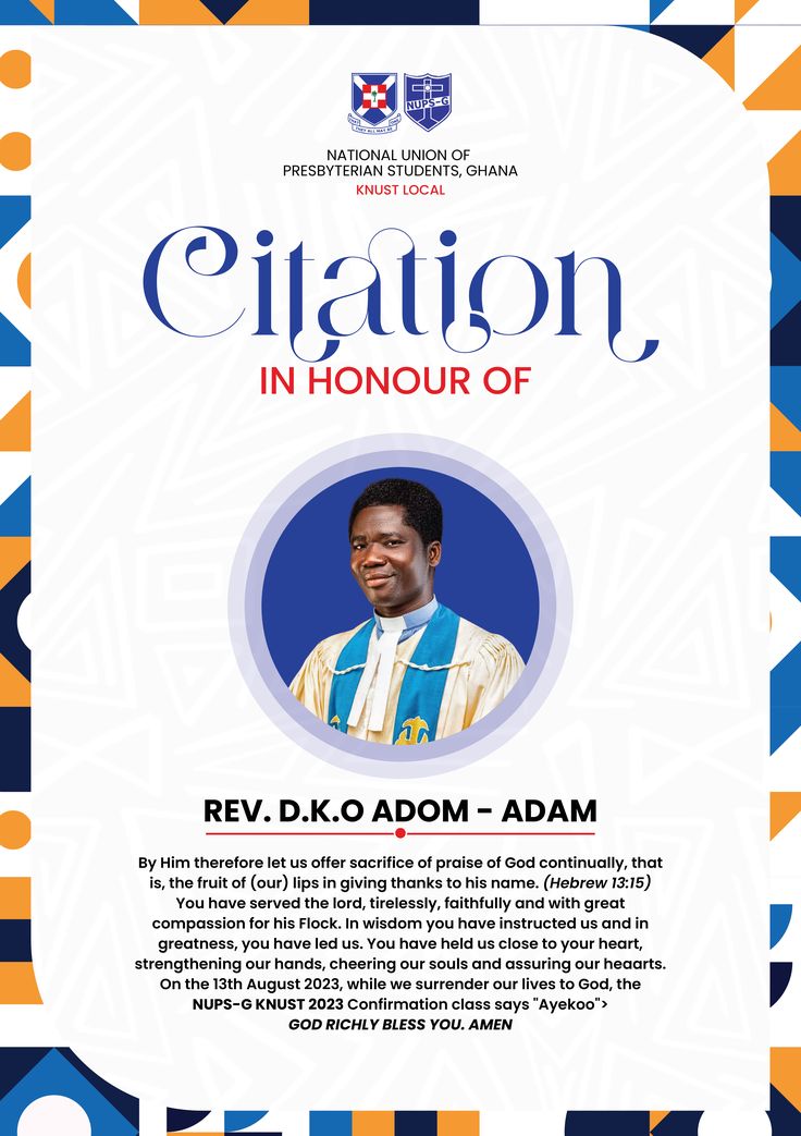 the flyer for an event featuring rev d k o adom - adam