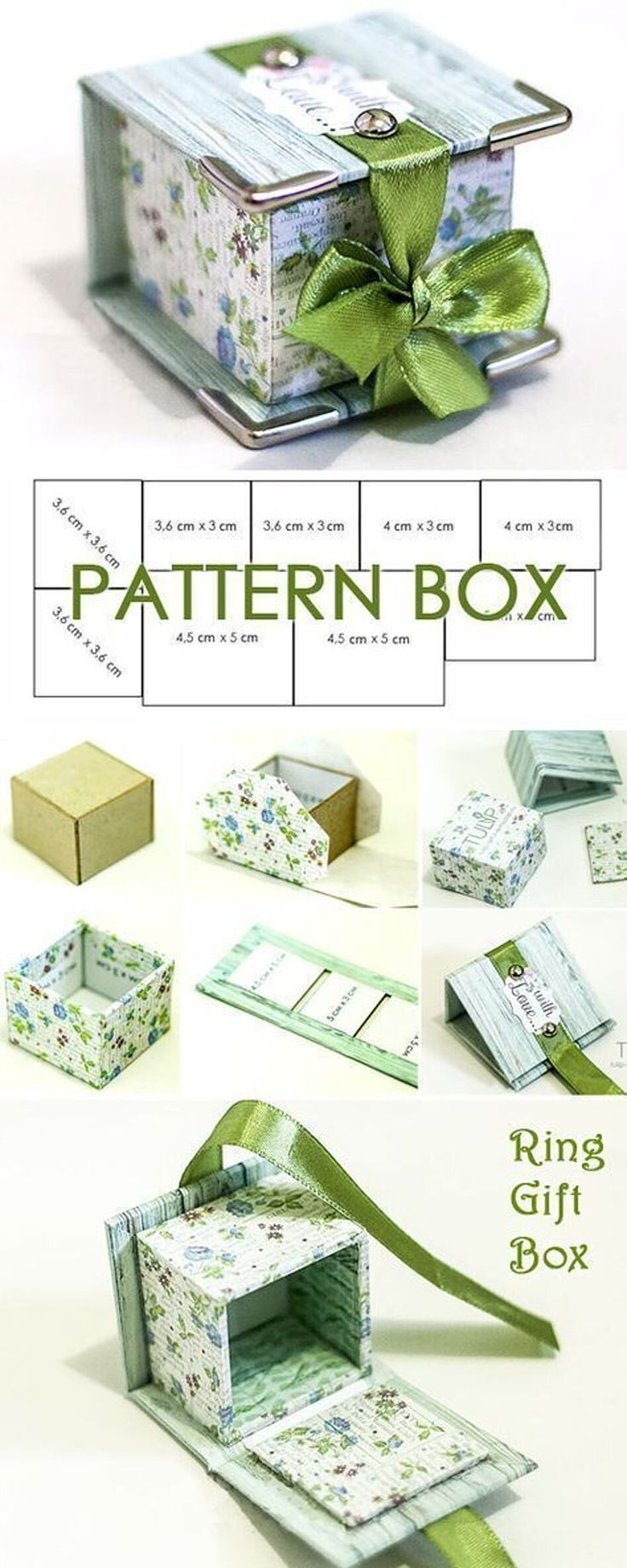 the pattern box is open and ready to be folded