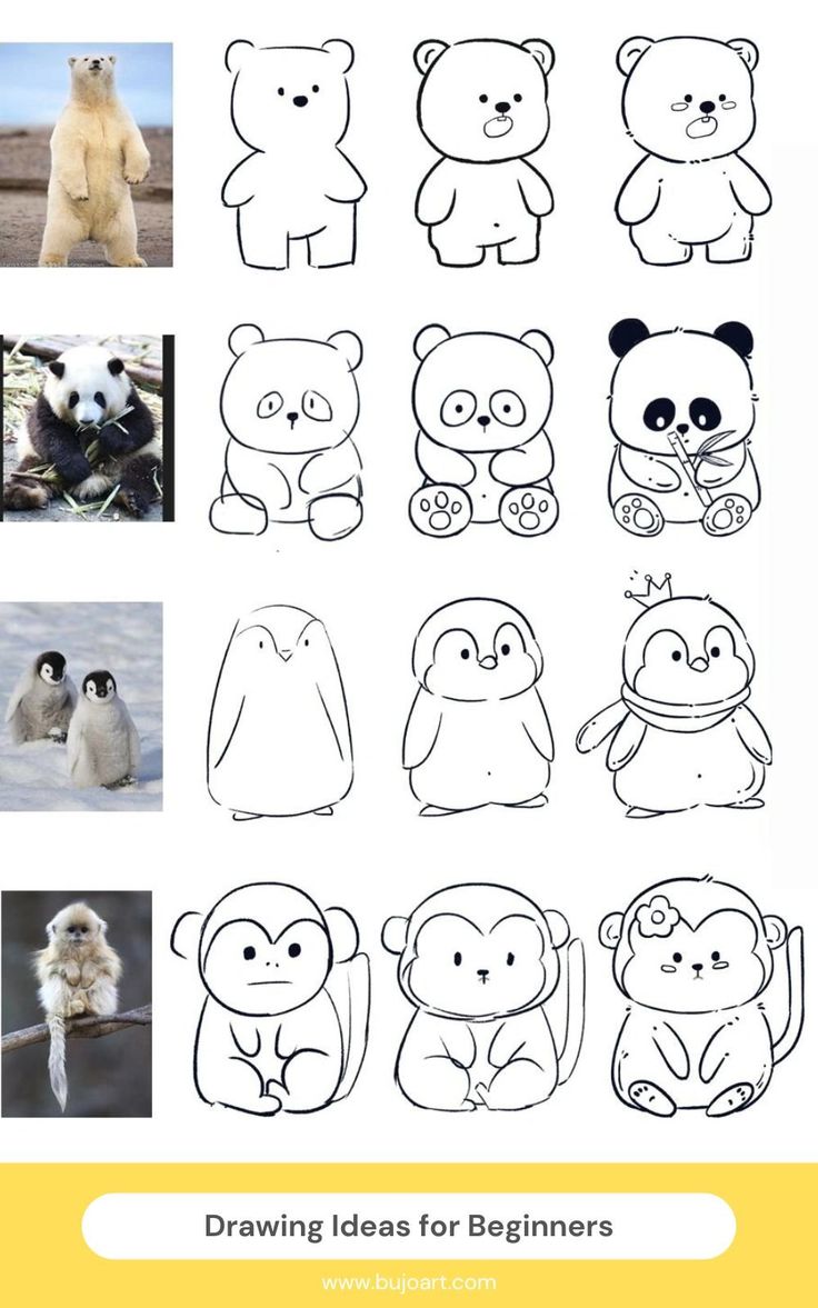 an image of some animals that are drawn on paper