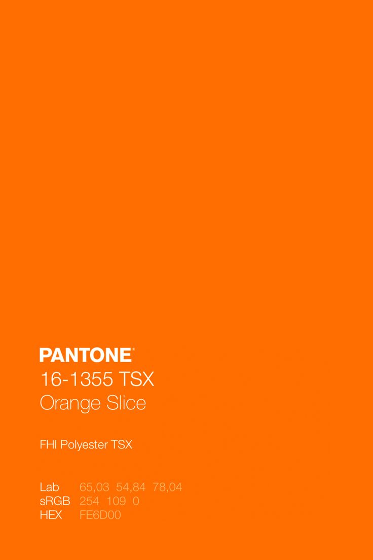 an orange background with the text pantonee, 6 - 1385 tsx orange slice