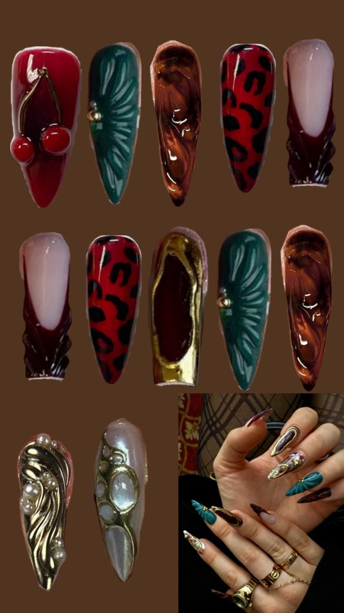 The Marias Inspired Nails, Nail Writing Designs, La Nail Art, Nail Username Ideas Instagram, Monet Nails Art, Nail Inspo Rockstar Gf, Medieval Nail Art, Sigil Nails, Maxamilist Nails