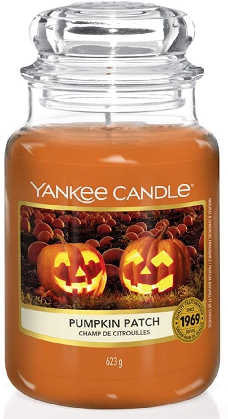 yankee candle pumpkin patch large jar candles, set of 2 - 695g each