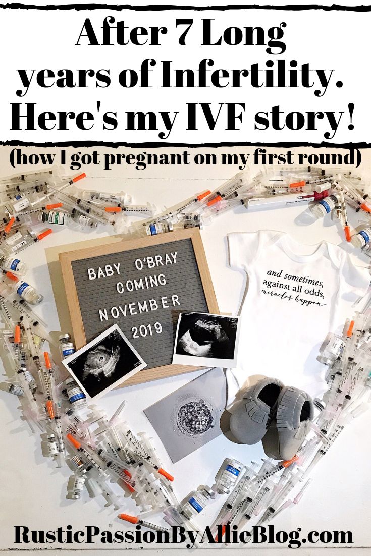 baby items are arranged in the shape of a heart with words written on it and an inscription that reads, after 7 long years of inferity here's my ivf story