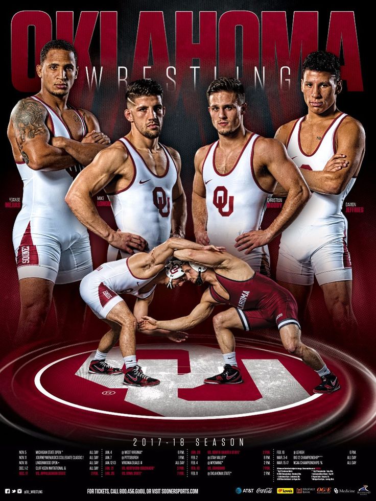 the wrestling team is posing for a poster