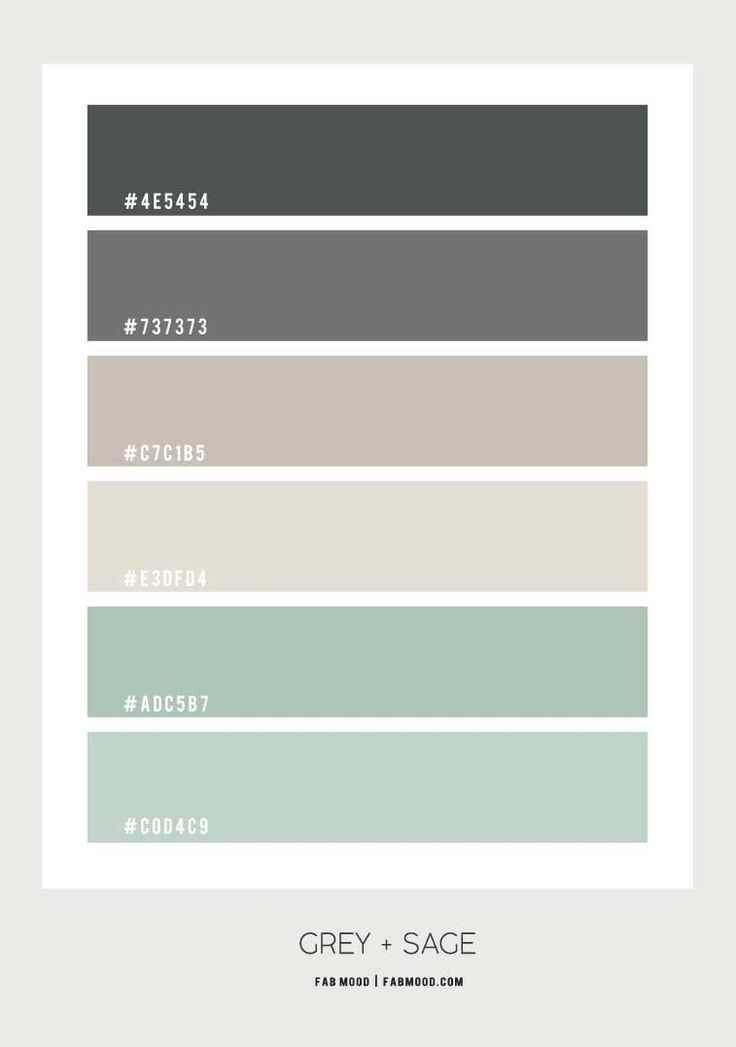 the color scheme for grey and sage