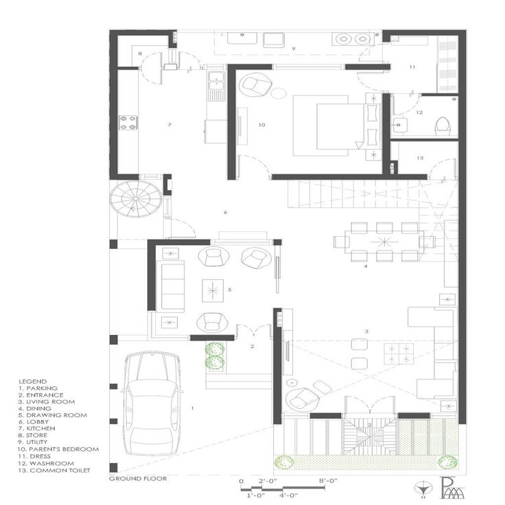 the floor plan for a small apartment