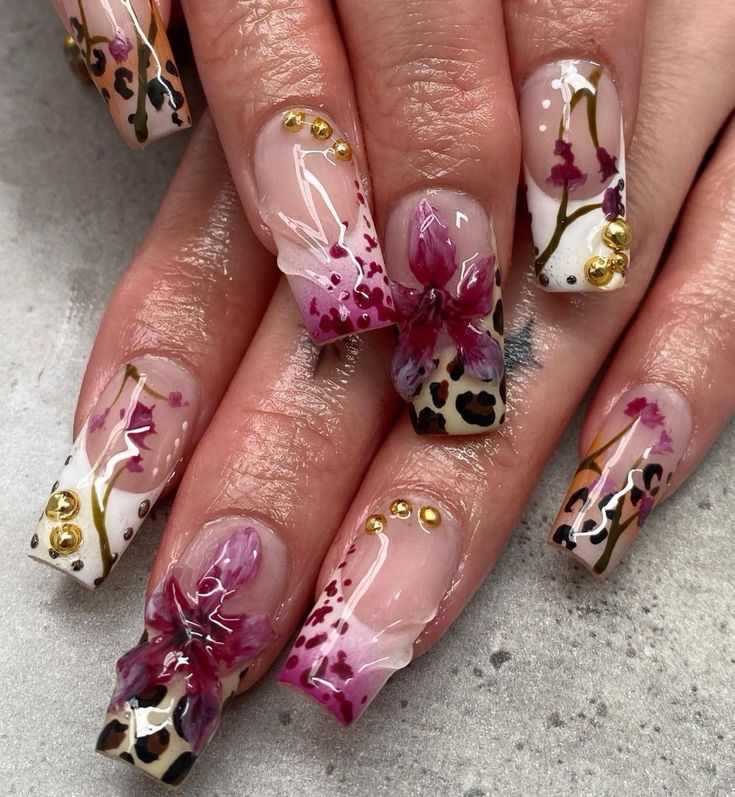 Exotic Nails, Pretty Gel Nails, Really Cute Nails, Unique Acrylic Nails, Soft Nails, Nail Tattoo, Bling Acrylic Nails, Dream Nails, Fire Nails