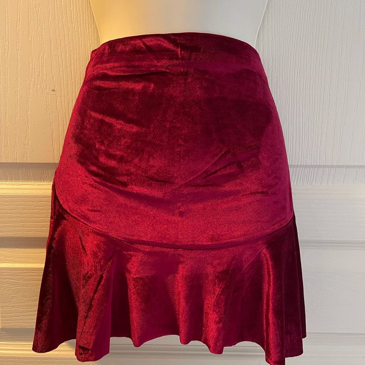 Reposhing This Item I Purchased From @Rachelmariecz. Loved It, But Ready To Rotate For Something New. Questions? Leave A Comment Below! Velvet Skirt, Something New, Womens Skirt, Velvet, Red, Pink, Women Shopping, Color