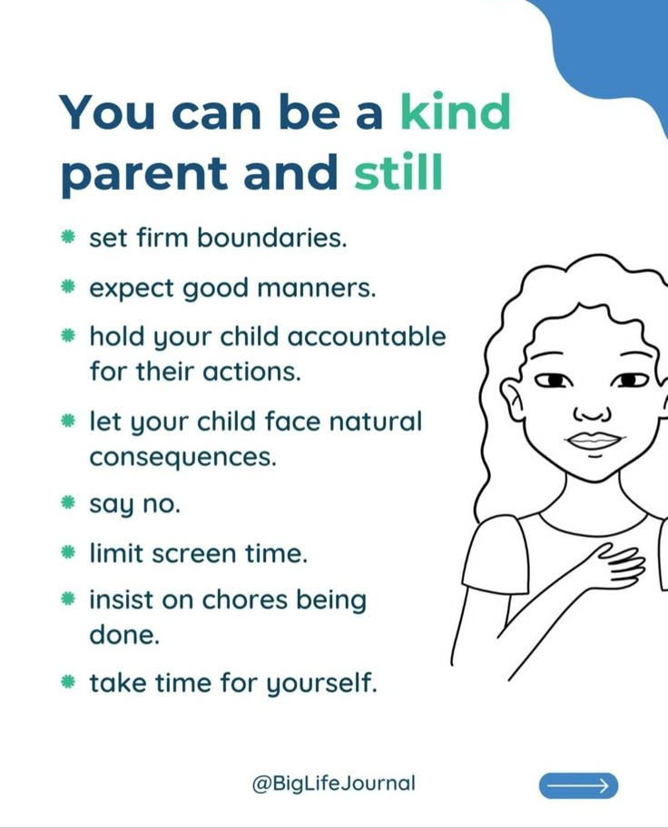 a poster with the words you can be a kind of parent and still