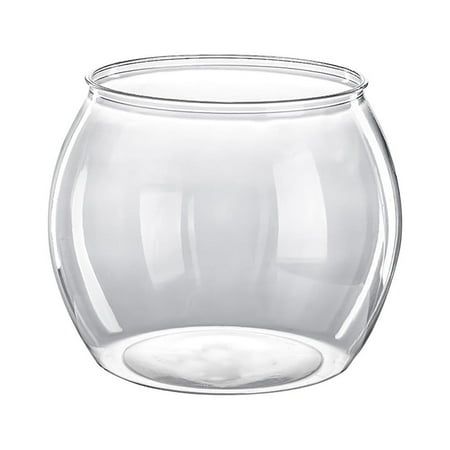 a clear glass vase with no lid on a white background, it is empty and ready to be used