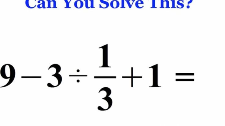 an image with the words can you solve this? and 3 = 1 = 2