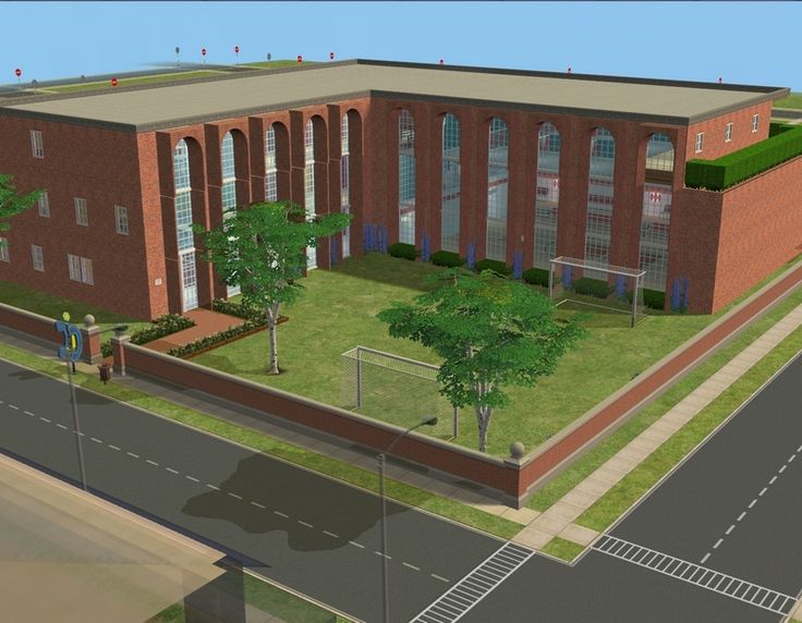 an artist's rendering of a large brick building