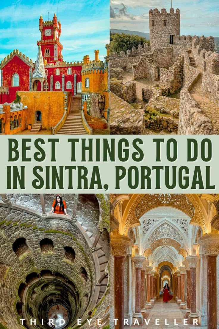 the best things to do in sintra, portugal with text overlaying it