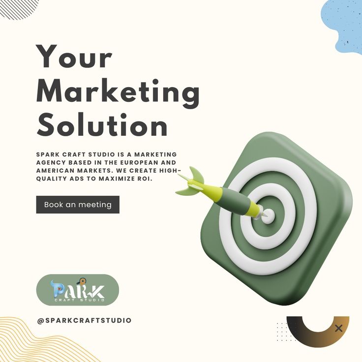 the cover of your marketing solution, with an arrow in the center and arrows coming out of it