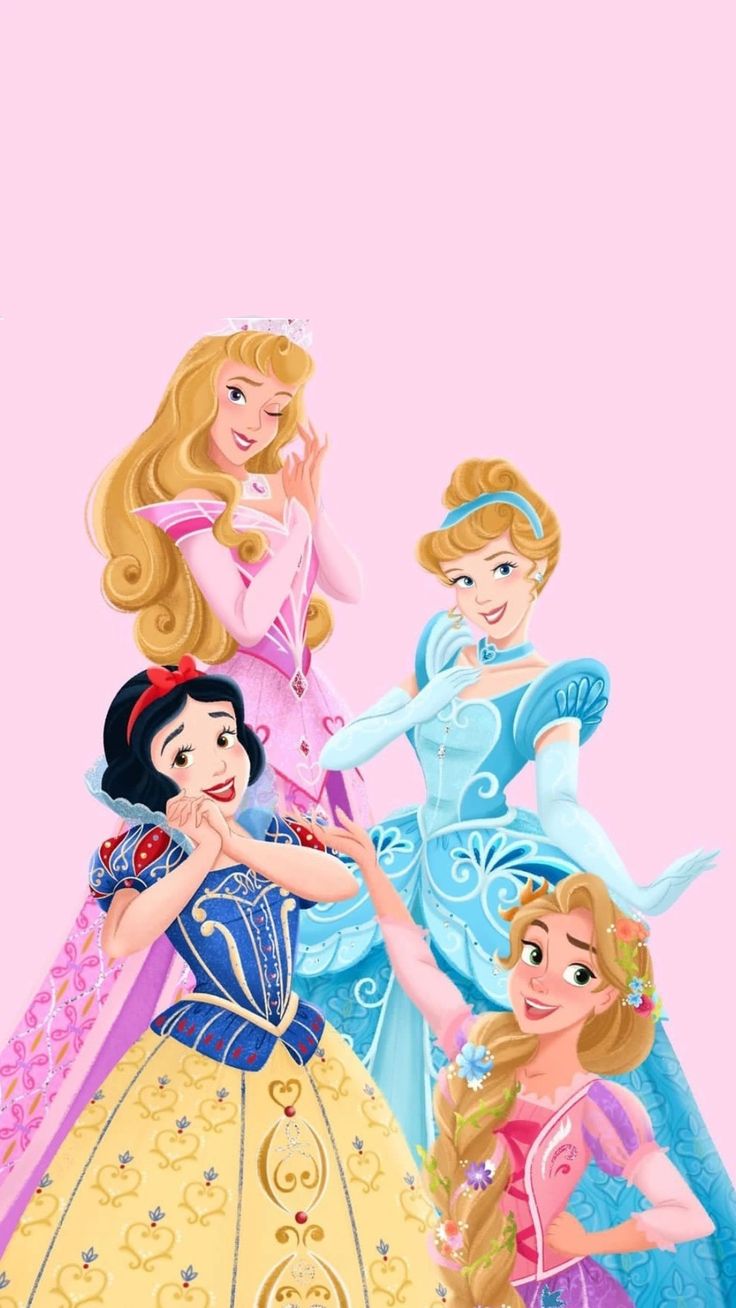 the disney princesses are all dressed up in their dresses