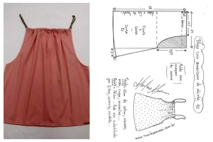 an image of a dress and sewing pattern