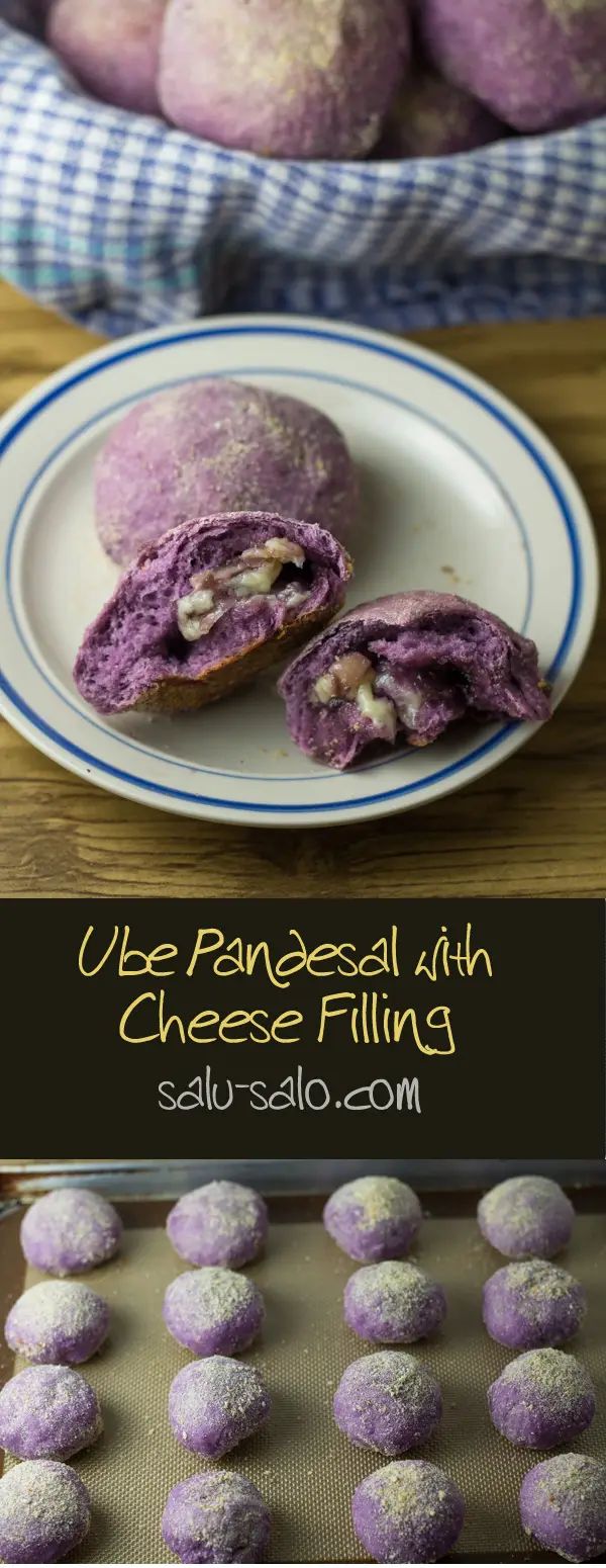 Ube Pandesal with Cheese Filling - Salu Salo Recipes