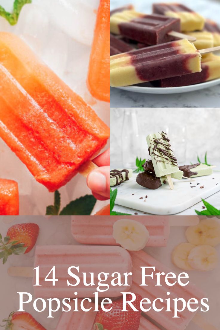 These Sugar Free popsicle recipes will not only be a hit with the kids but are a refreshing and delicious treat on a hot day! Sugar Free Popsicle Recipes, Frozen Popsicle Recipes, Popsicle Ideas, Fruit Popsicle Recipes, Sugar Free Popsicles, Homemade Fruit Popsicles, Cherry Popsicles, Healthy Popsicle Recipes, Mushroom Cream Sauce