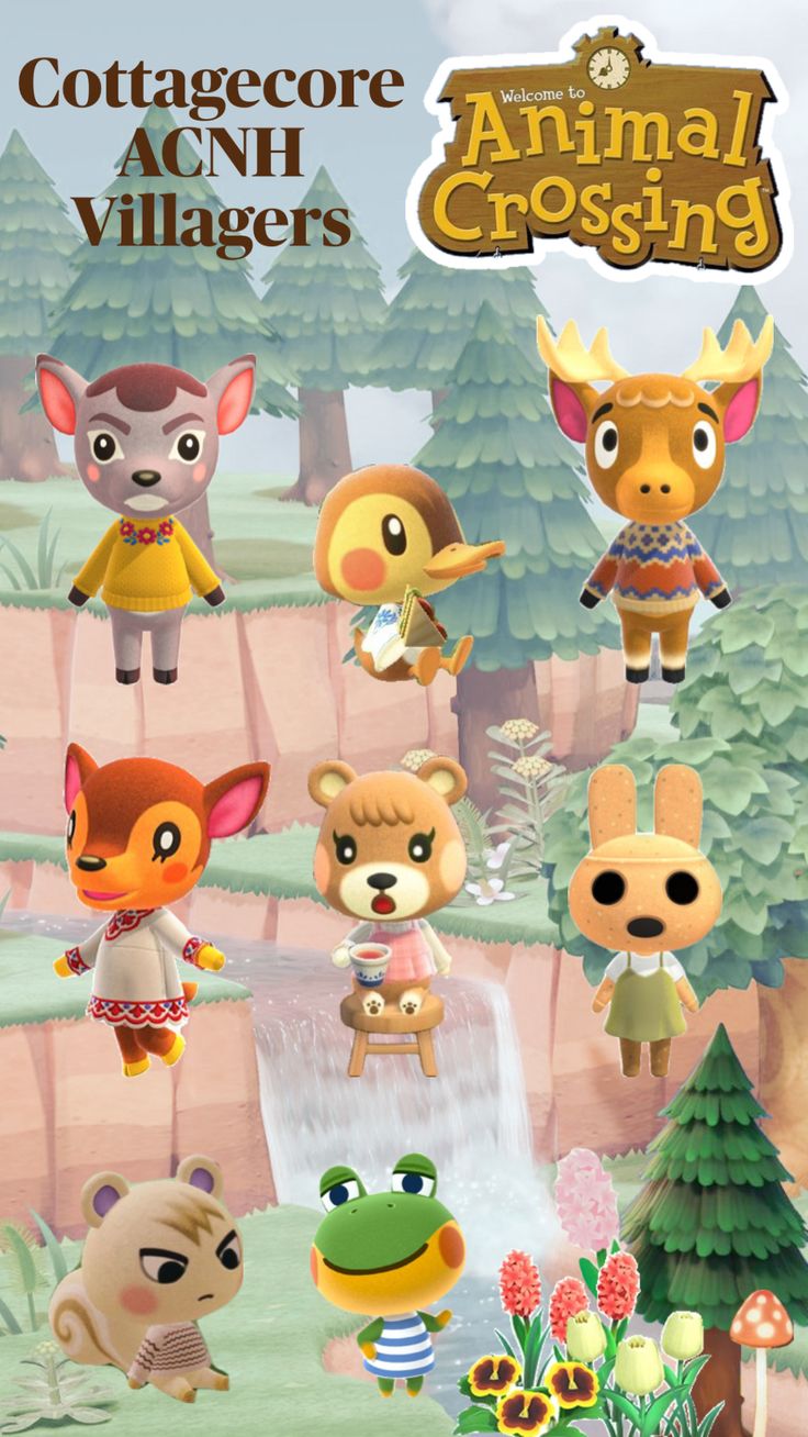 an animal crossing game with many different animals