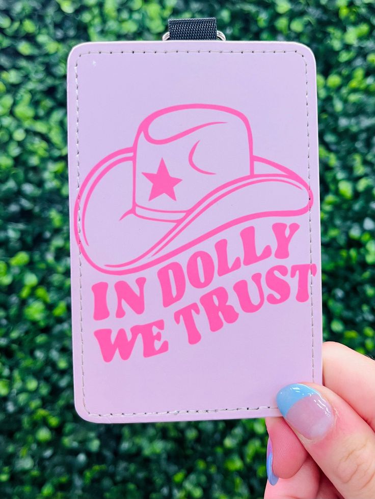 Are you looking for a way to keep your cards safe and express your love for Dolly Parton? Look no further: the In Dolly We Trust Card Holder Keychain is here! This stylish keychain with the trusty catchphrase is the perfect gift for any Dolly fan. So don't delay, trust in Dolly and get yours today! In Dolly We Trust, Card Holder Keychain, Your Cards, Diy Cricut, Catch Phrase, Dolly Parton, Pink Flamingo, Pink Flamingos, Phone Numbers