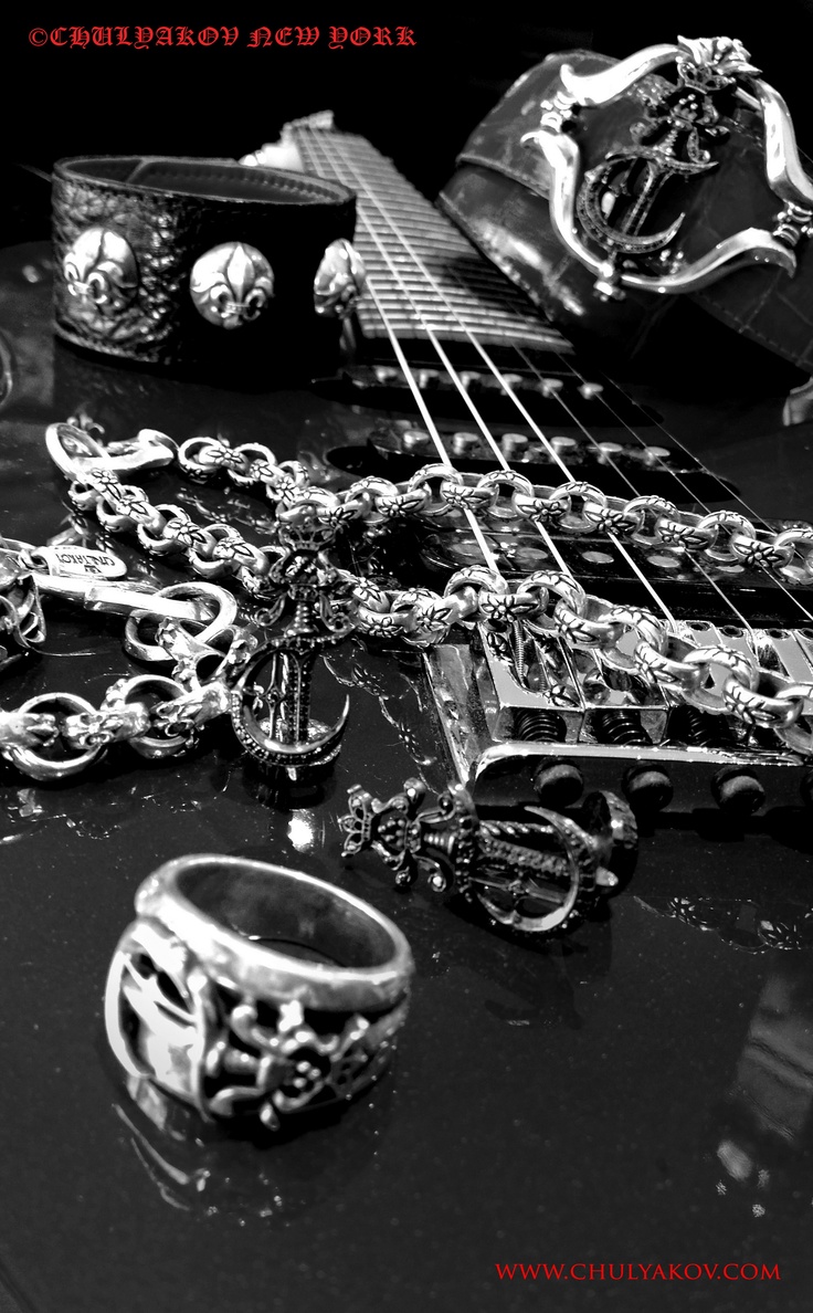 Rock 'n' Roll - www.chulyakov.com/ Rock N Roll Style, Rock N Roll Music, American Brand, Led Zeppelin, Leather Accessories, Rock N Roll, Silver Jewelry, Rolls, Rings For Men