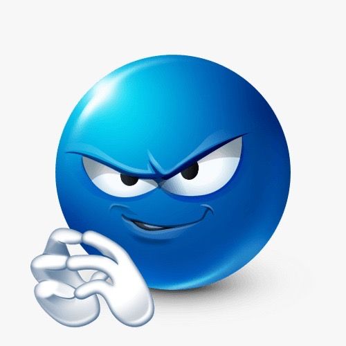 an emoticive blue ball with eyes and hands in front of it