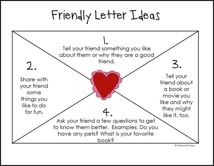 a valentine's letter idea for friends