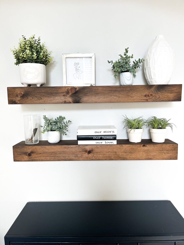 Wooden Mantle Shelf, Wood Shelf Bedroom, Shelf Above Tv, Wood Shelves Bedroom, Mantle Farmhouse, Floating Shelf Modern, Floating Shelf Mantle, Bedroom Shelving, Rustic Floating Shelf