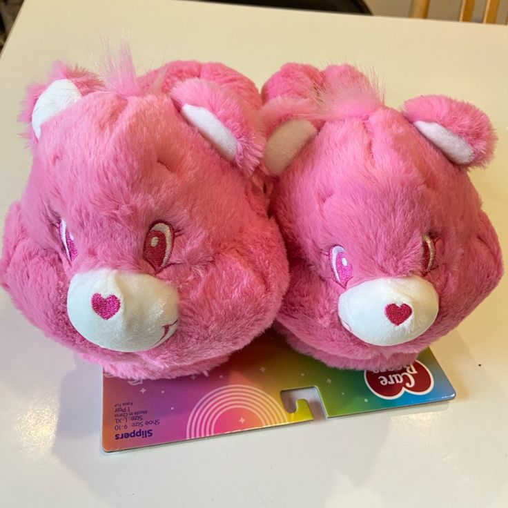 Brand New Pink Care Bear Slippers With Tags Attached. Color: Pink Sizes: Women M-L (7-8) Made With Plush Material For Comfort. Easy Slip-On Style. Perfect For Cozy Lounging Or Gifting. Yellow Sold Your Purchase Will Be Promptly Shipped And Meticulously Packed For A Seamless Experience. Please Note That During Holiday Seasons, There Might Be Slight Delays. If You Have Any Questions Please Do Not Hesitate To Reach Out. Thank You! Care Bear Slippers, Care Bear Gifts, Yellow Care Bear, Pink Care Bear, Steve Madden Boots Ankle, Cheer Bear, Cute Squishies, Bear Slippers, Kitty Accessories