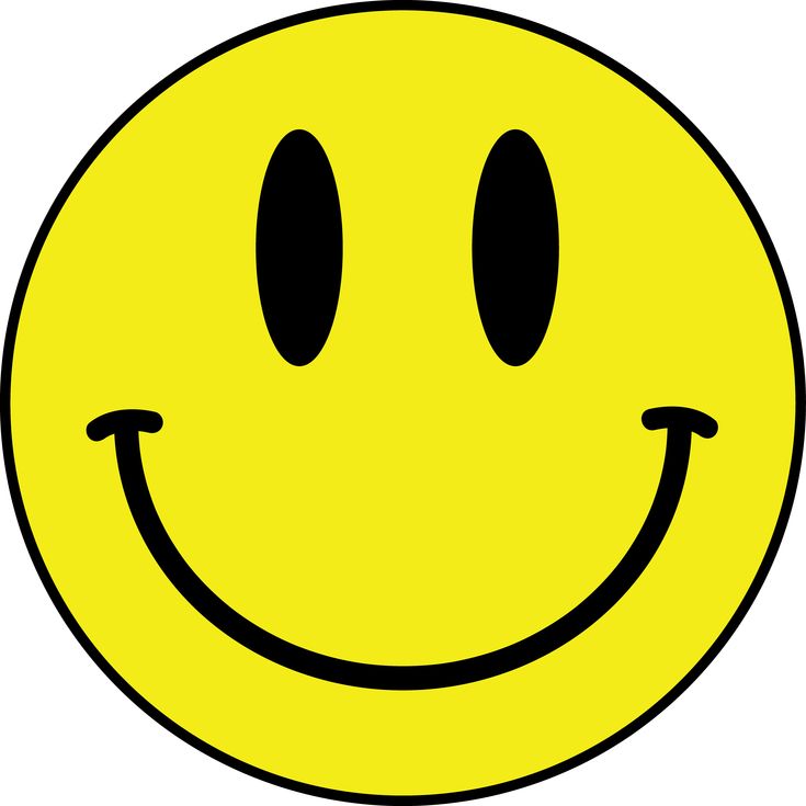 a yellow smiley face with two black eyes