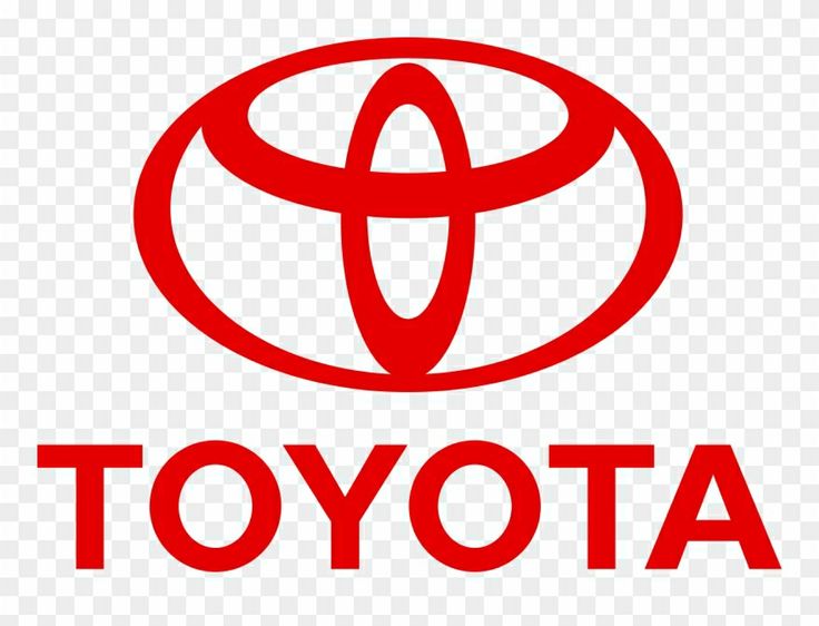 the toyota logo is shown in red on a transparent background, hd png downloads