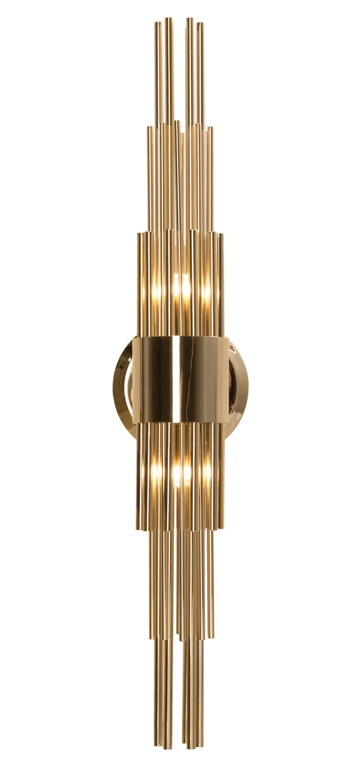 a wall light that has some lights on it