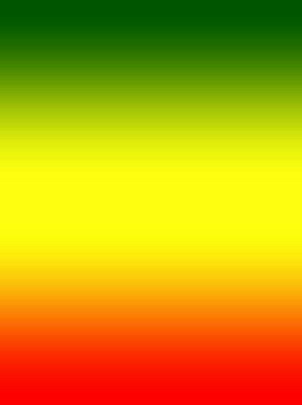 an orange yellow and green background with some red on the bottom right corner in the center