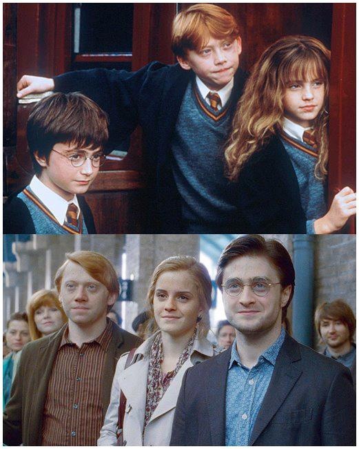 harry potter and hermione's hogwarts are in the same photo