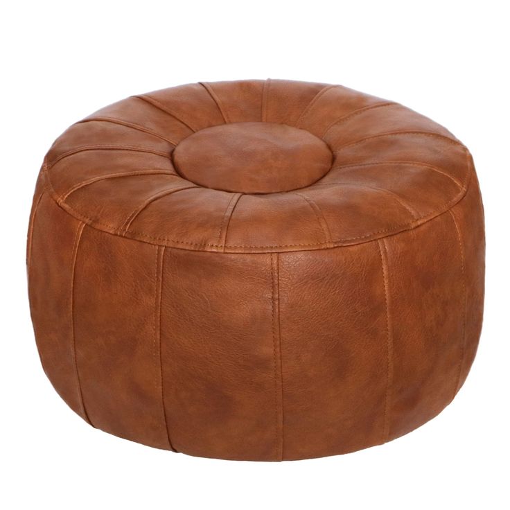 PRICES MAY VARY. About Filling: The poufs are shipped UNSTUFFED. You can use polyester or cotton fiber filling. Also you can recycle, reuse, and stuff it with old towels, poly fill, bubble pack, cotton batting, fabric remnants, towels, blankets, used clothes, cushion, pillow, etc. COMFORT and DURABILITY: Made with high quality Faux Leather. Each Leather pouf ottoman dimension is approximately 21.7” dia and 13.7” high and the perfect size for your home! Thgonwid pouf is designed to hold 220 lbs. Footstool Storage, Ottoman Seat, Moroccan Ottoman, Leather Pouf Ottoman, Stool Ottoman, Accent Ottoman, Old Pillows, Ottoman Pouf, Old Towels