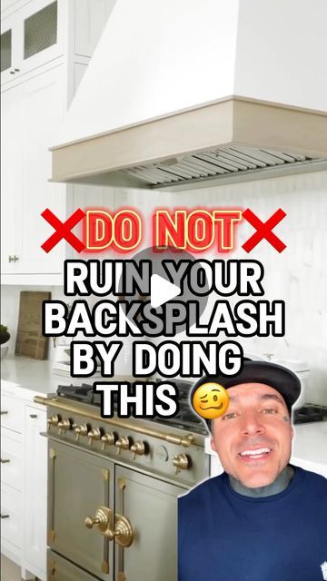 a man is standing in front of an oven with the words do not run your backup flash by doing this