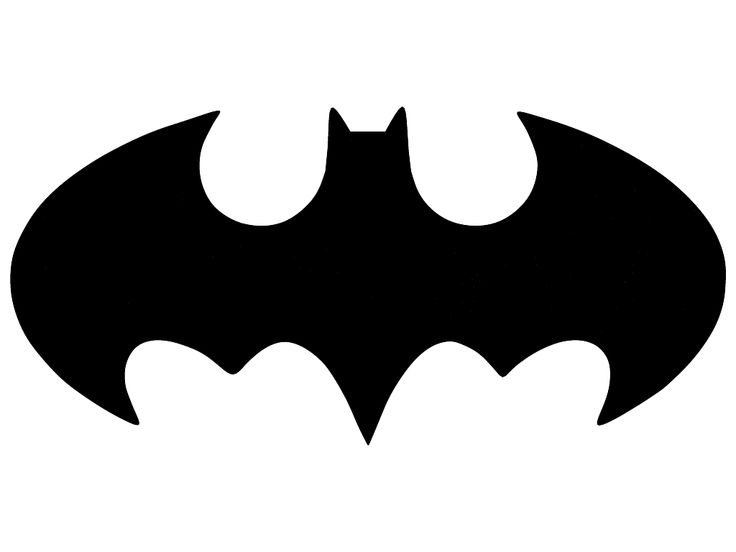 the batman symbol is shown in black and white