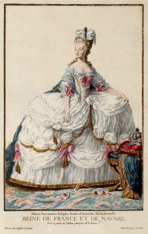 I have just a few Fashion Plates that actually depict Marie Antoinette and her husband King Louis XVI. 4 in total that I will be showin... Rose Bertin, Marie Antoinette Costume, Queen Of France, Rococo Fashion, Court Dresses, Style Royal, Estilo Real, 18th Century Fashion, Century Dress