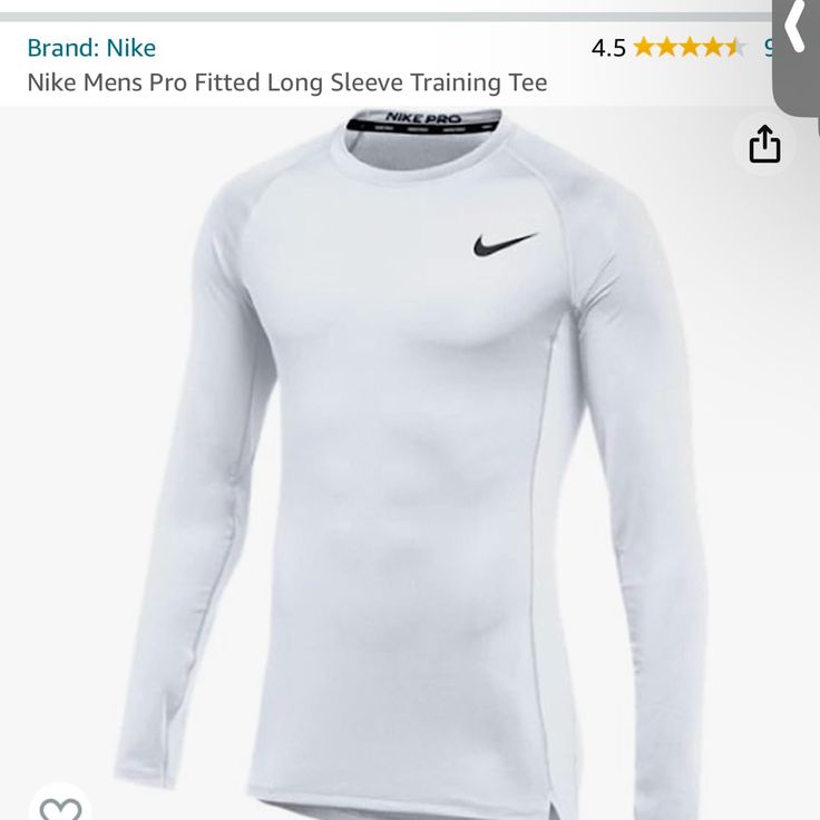 the nike long sleeve training tee is on sale