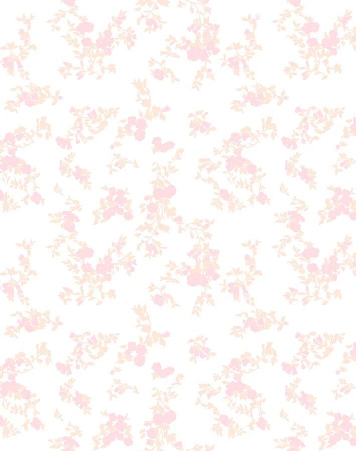 a white background with pink flowers on it