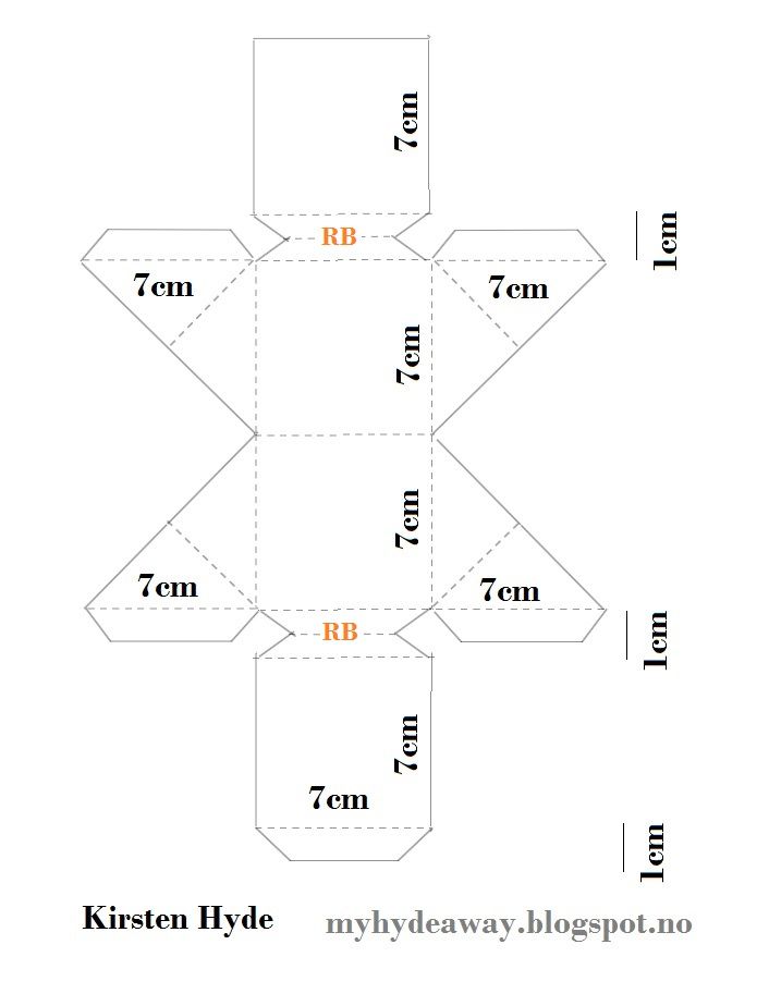 an origami box is shown with the instructions to make it