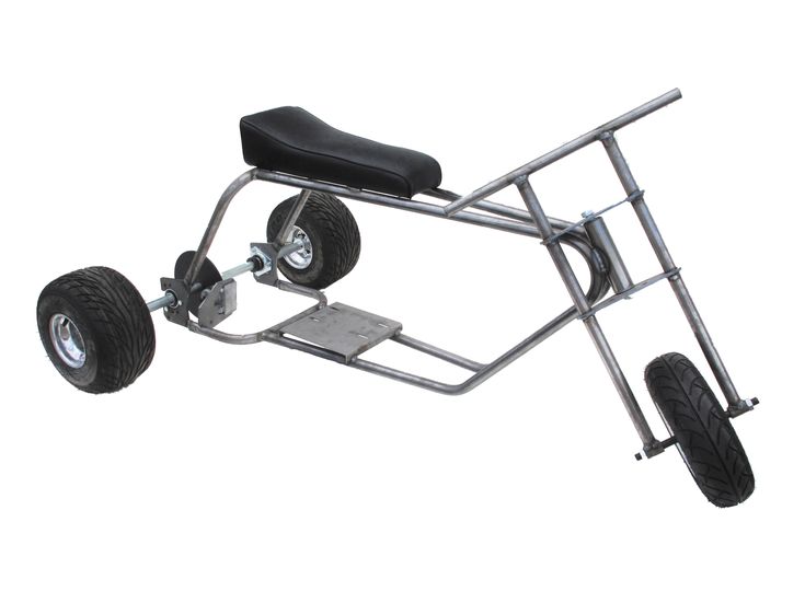 an image of a small bike with wheels and bars on the front wheelbarrow