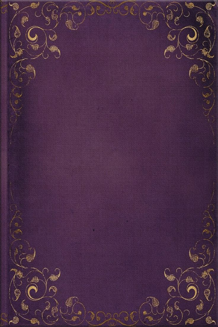 an old purple book with gold trimming