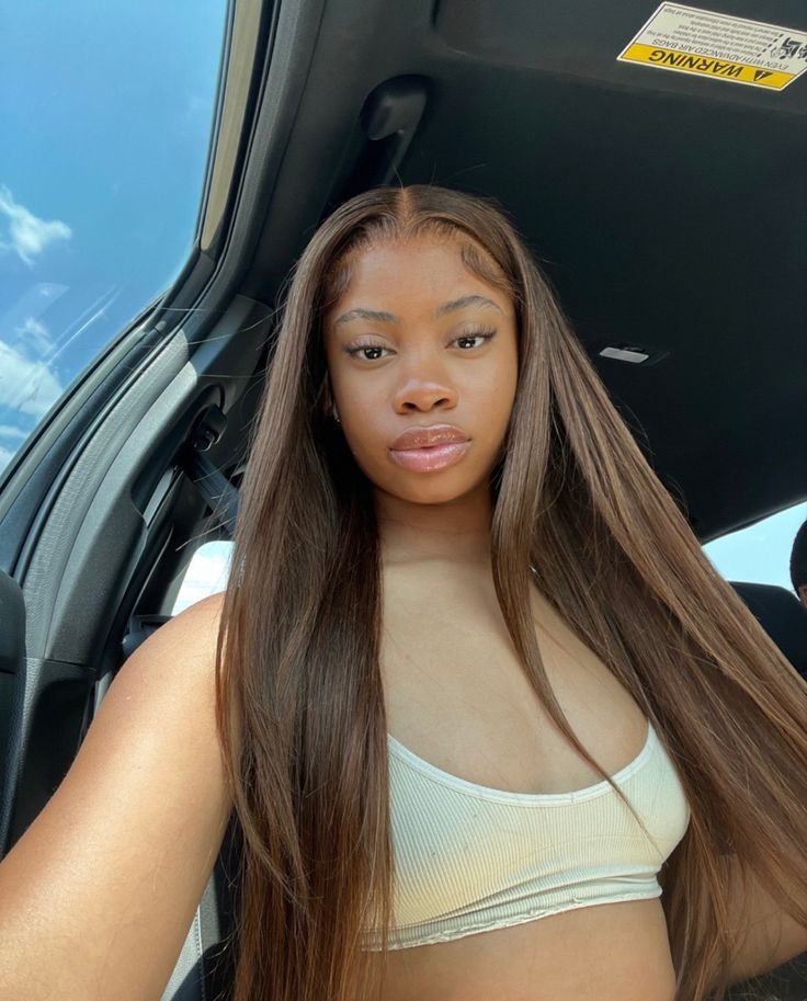 Brown Straight Hair, Frontal Wig Hairstyles, Protective Hairstyles Braids, Frontal Hairstyles, Hair Laid, Brown Wig, Hair Collection, Front Lace Wigs Human Hair, Wigs Human Hair