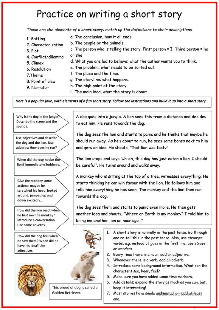 the worksheet for reading and writing short stories with pictures on it, including an animal