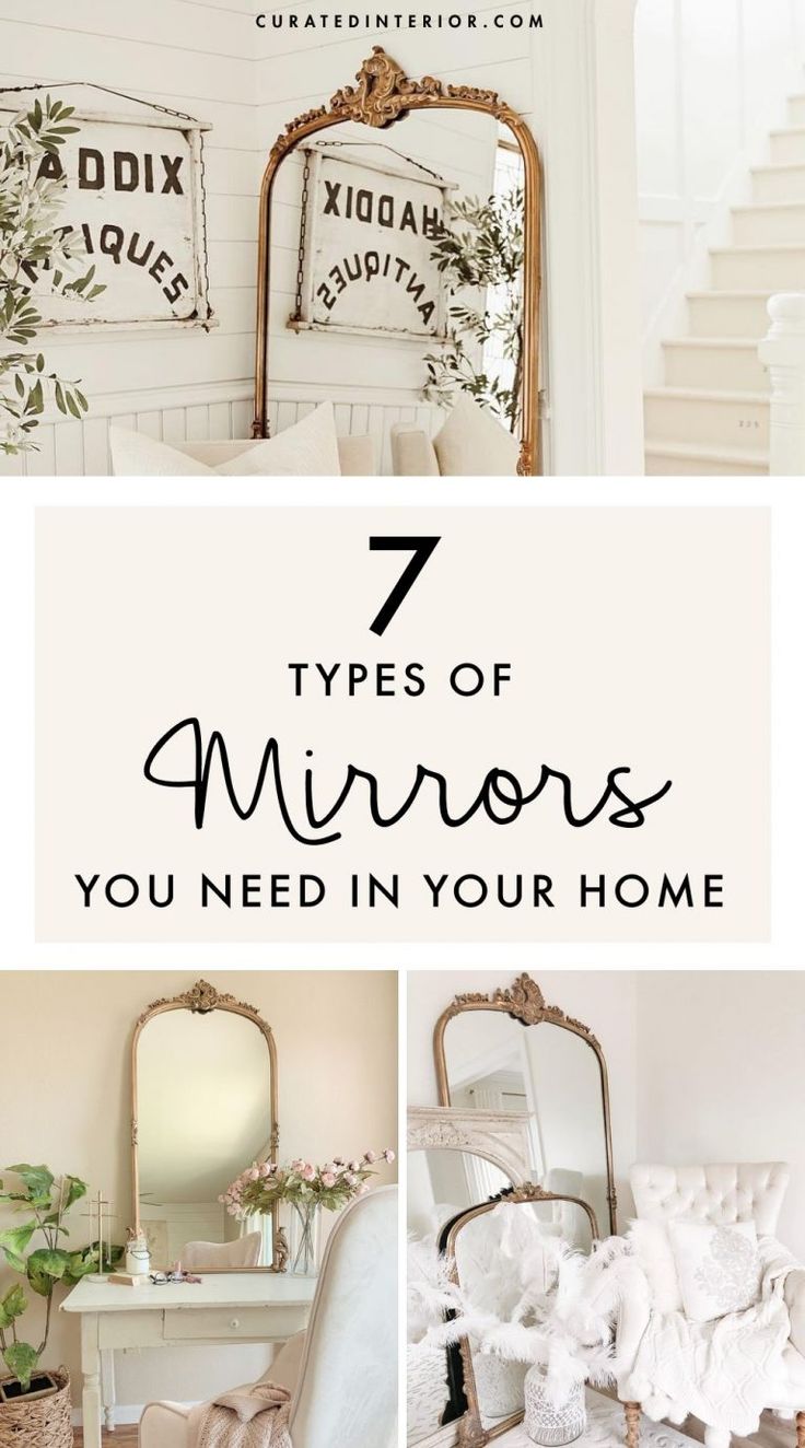 the top 7 types of mirrors you need in your home