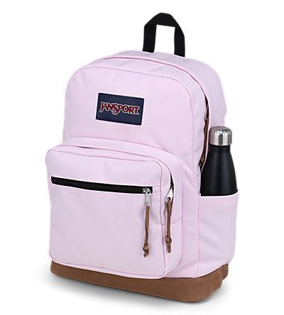 The Right Pack backpack is a long-time favorite, and for good reason. Featuring a suede leather bottom for extra durability, a side water bottle pocket, and an internal laptop sleeve. Something about the Right Pack just feels so...right. Hello Kitty Jansport Backpack, Pink Jansport Backpack, Space Water Bottle, Jansport Right Pack, Backpack Jansport, Brown Backpacks, Pack Backpack, Body Smells, Backpacking Packing