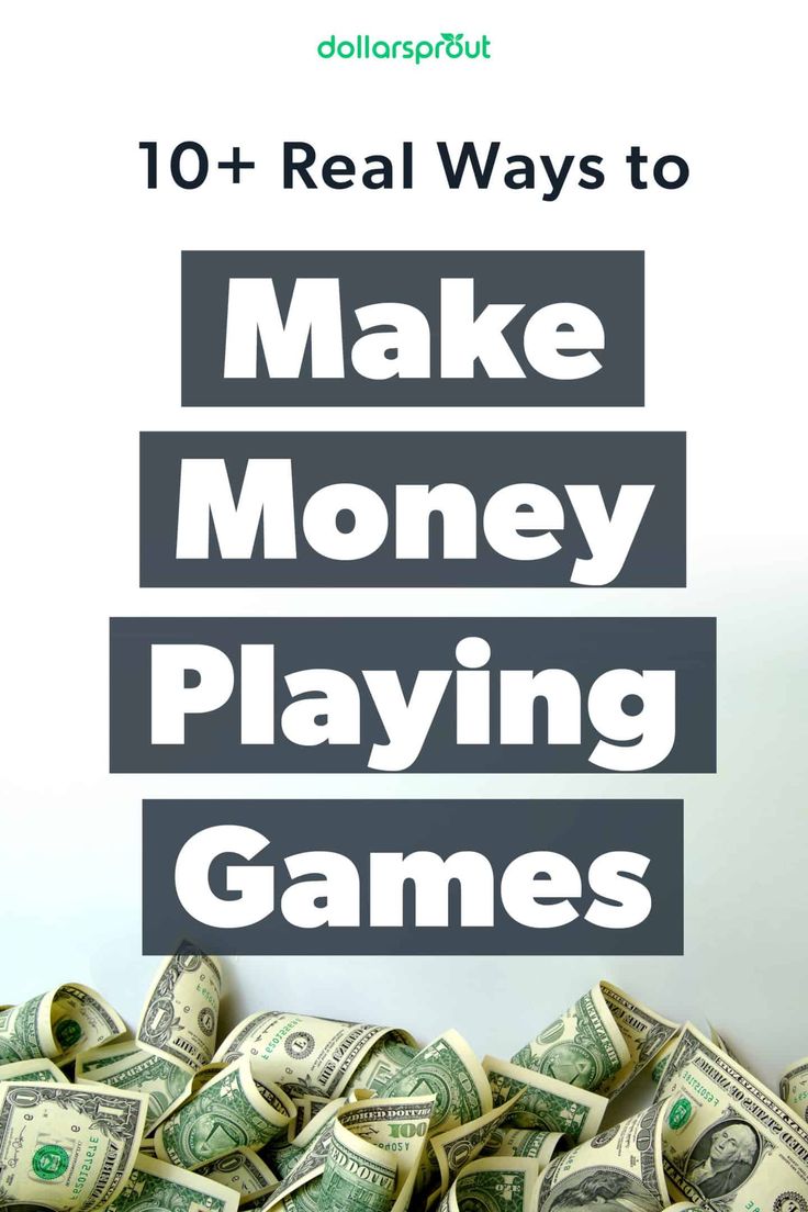 stacks of money sitting on top of each other with the words 10 real ways to make money playing games