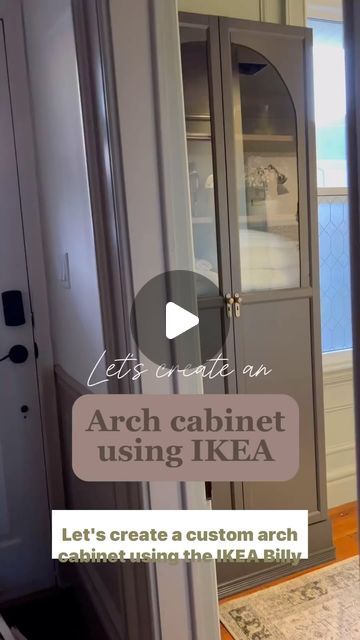 an arch cabinet using ikea in the kitchen